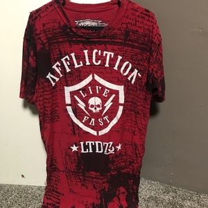 Men’s affliction reversible tshirt